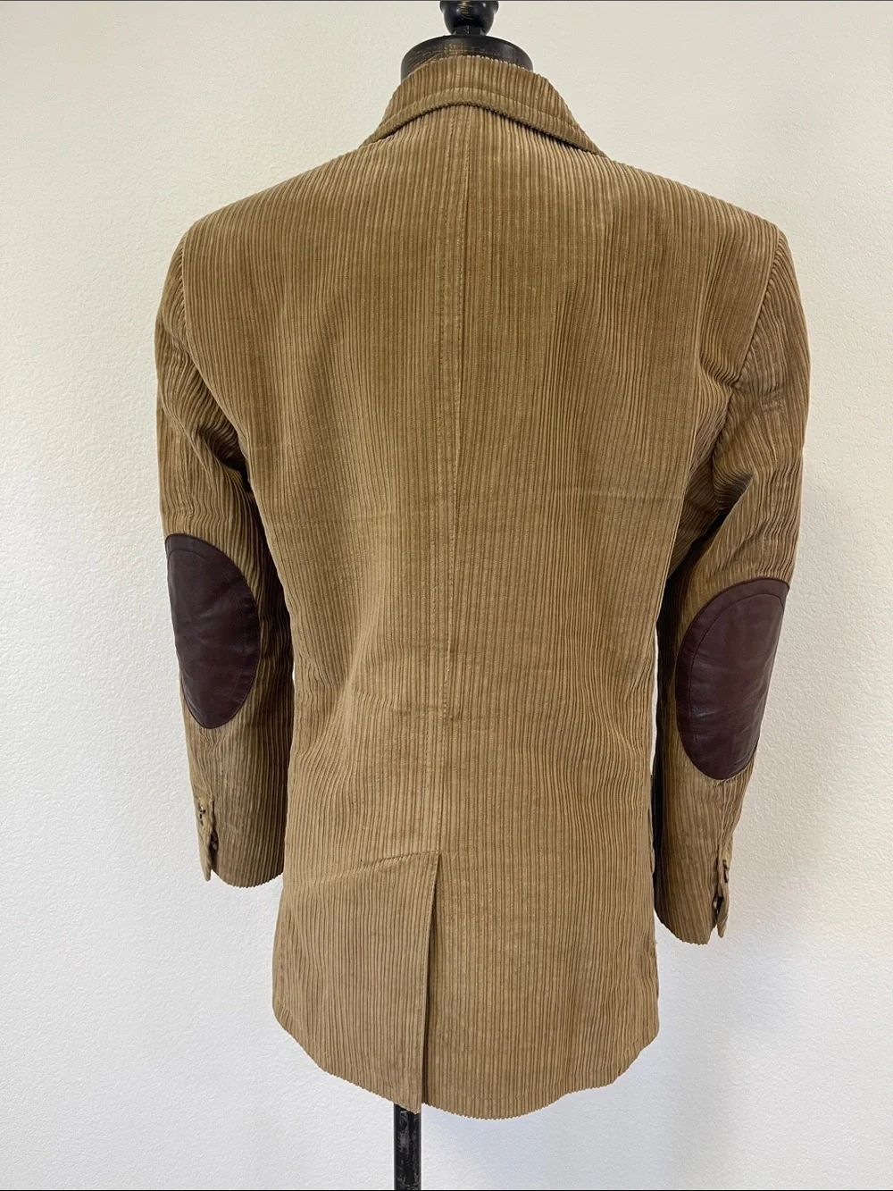 RED Valentino Corduroy Jacket in Khaki Brown 2 Button Elbow Patches Mens 44